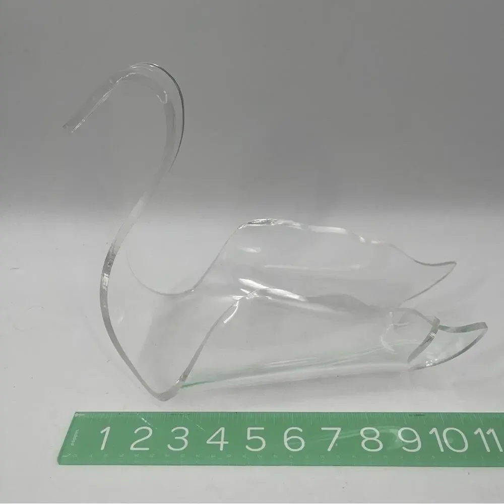 VINTAGE Acrylic Swan Towel Holder Bathroom Multi Use Home Decor Feminine Table